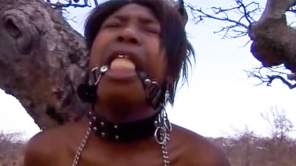 African Town Sluts Tied Gagged Public Outdoor Spanking Humilliation