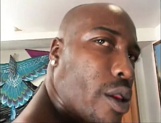 Black couple balls deep during furious action