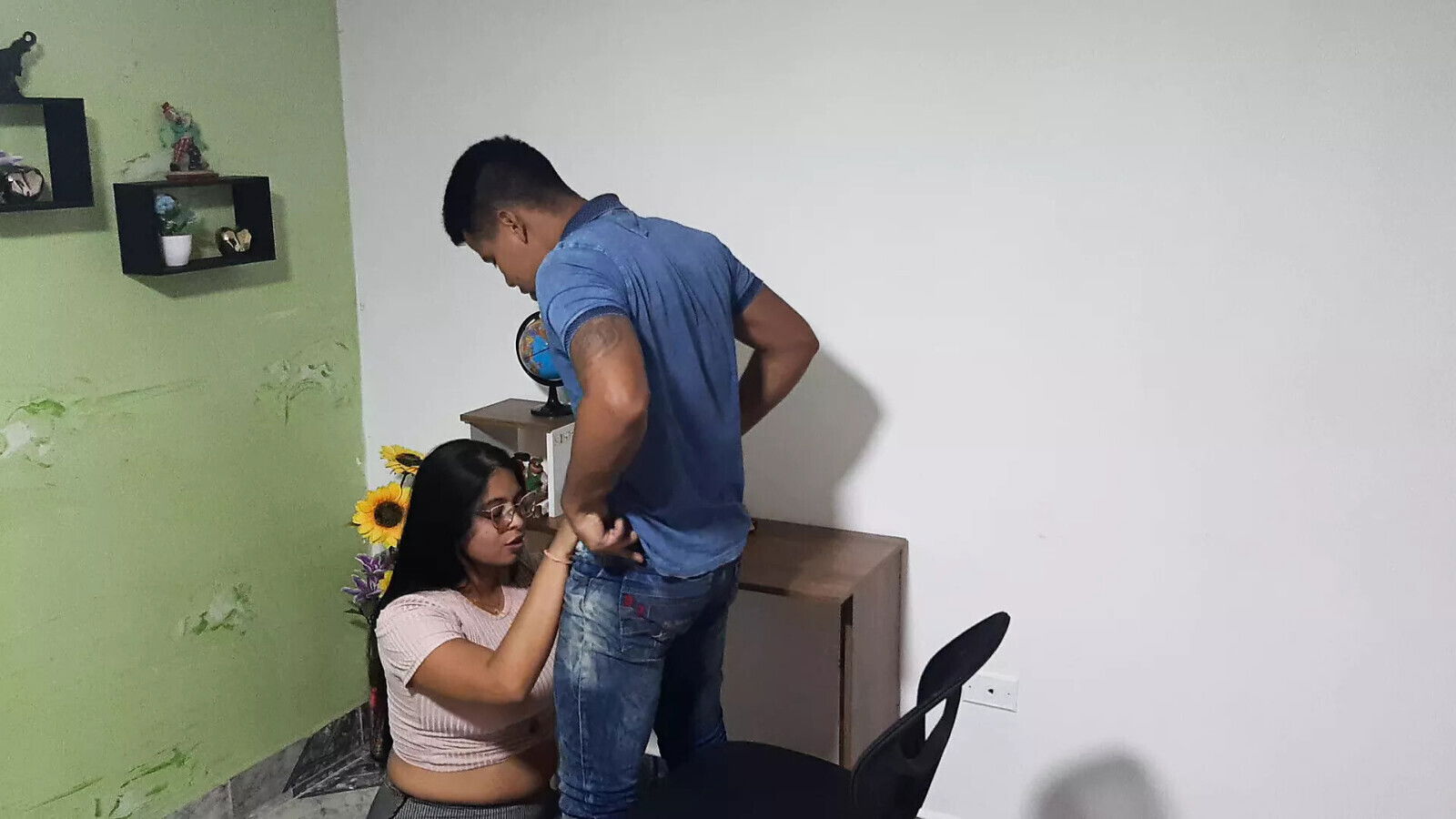 interview ends delicious blowjob