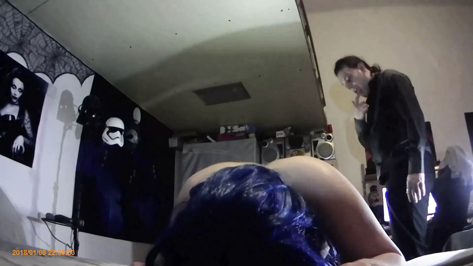 slut moaning from belt spanking