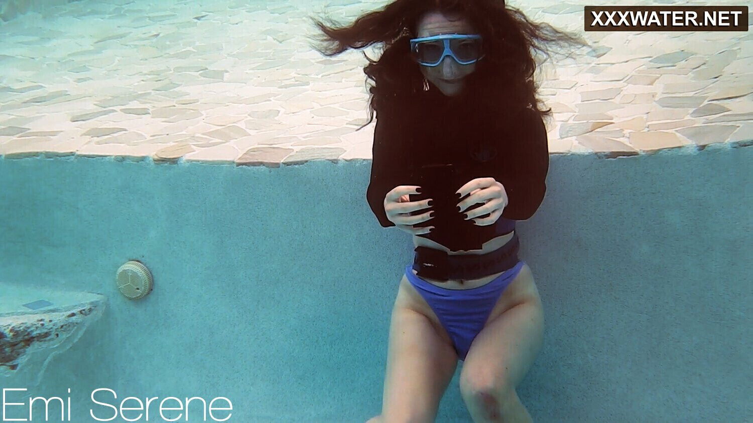 French girl Serene swimming nude