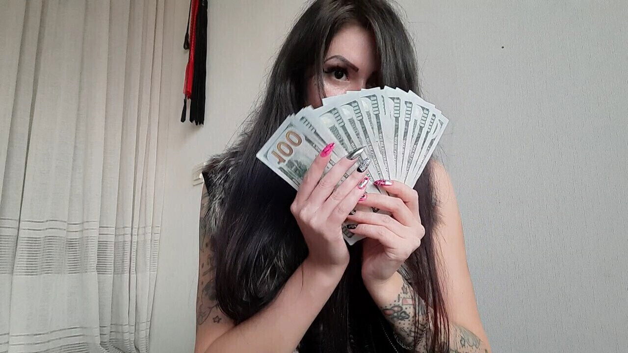 Financial dominance from Dominatrix Nika. will cash pig, Mistress loves money must carry your mone