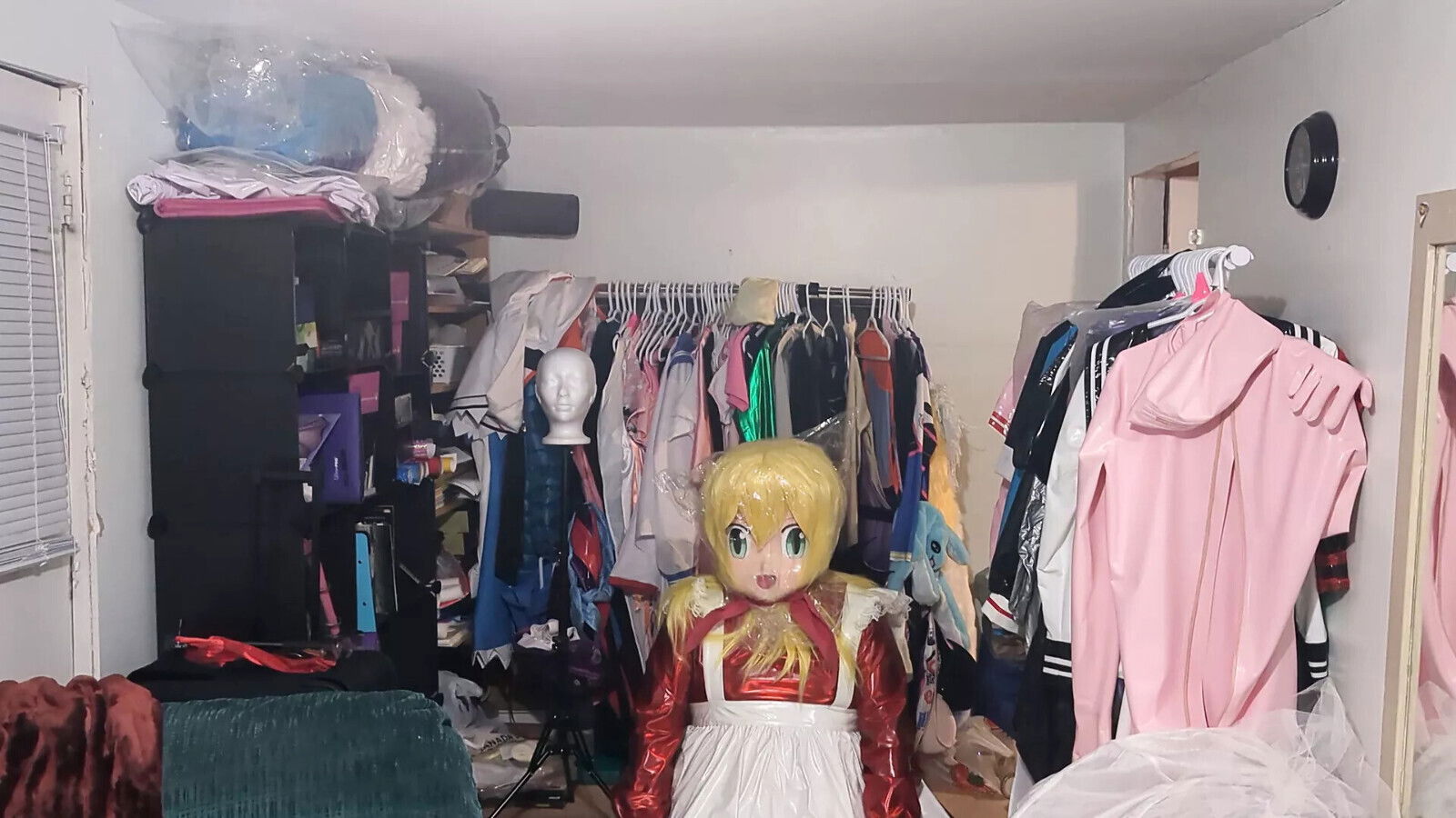 Kigurumi Layered Breathplay Cosplay Holographic plastic dress