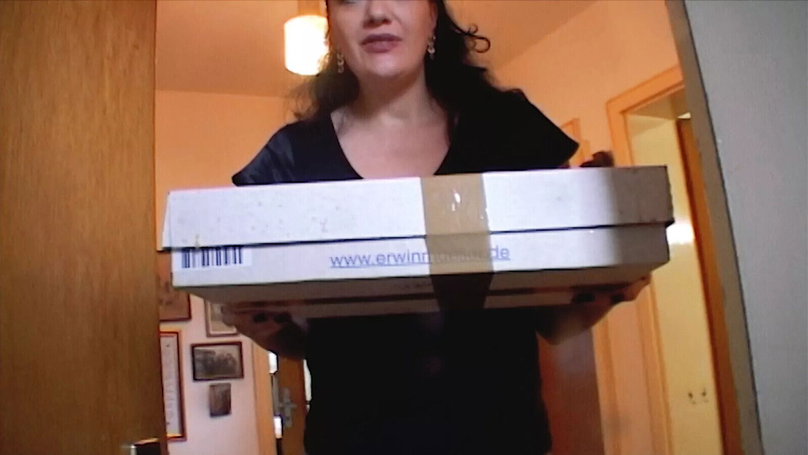 Super busty pregnant German lady gets sprayed with