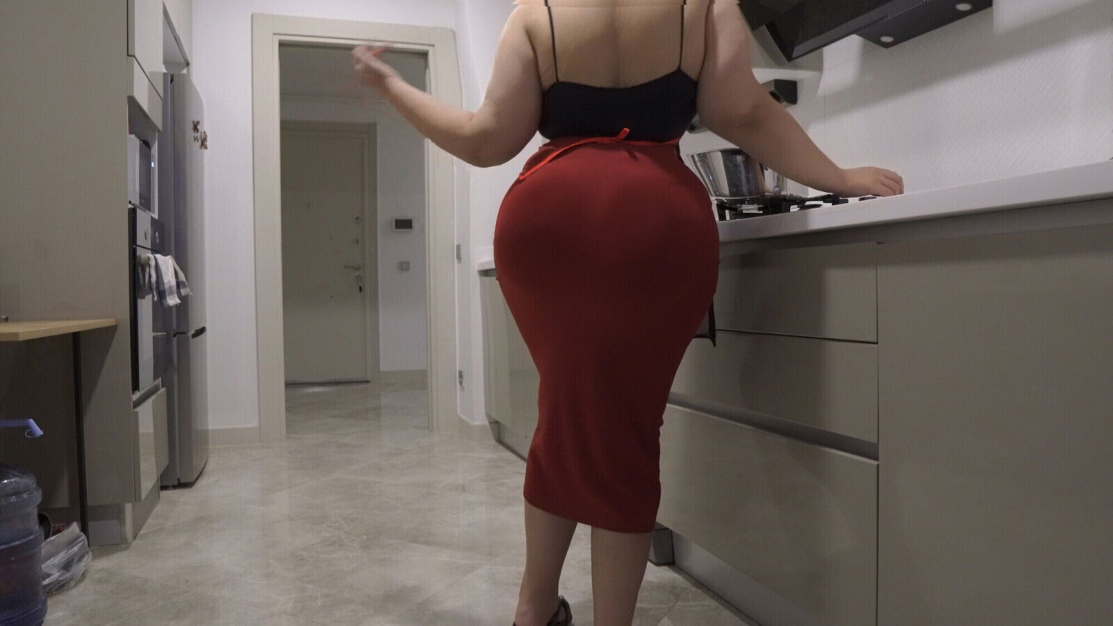 My stepmother gets horny when my father is not at home.