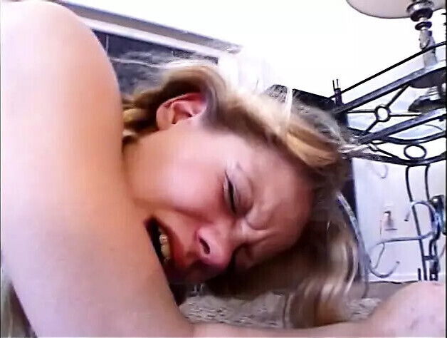 Nice stretches asshole this cute blonde pigtails