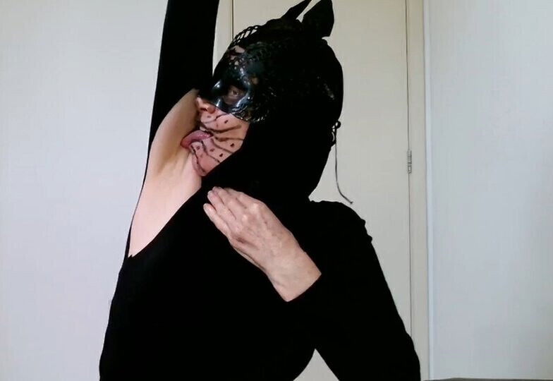 Brazilian Miss Armpit Fetish CatWoman licking