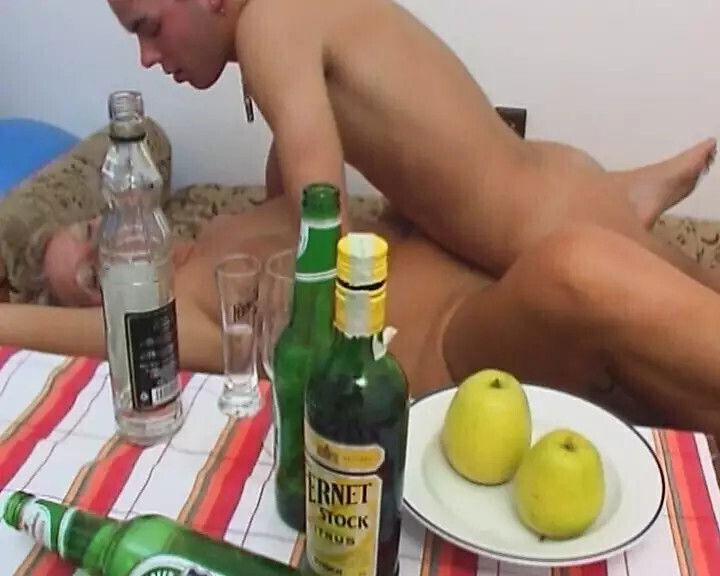 Romantischer Abend viel Sekt