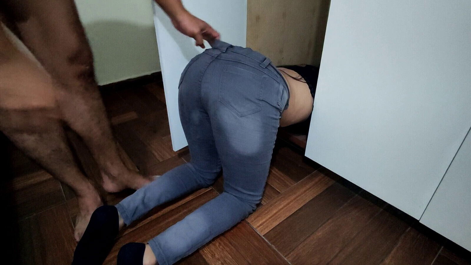 Perverted Stepfather Takes Advantage While Caught