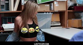 LustyCop - Horny Girl Swallow Big Cock for Stealing