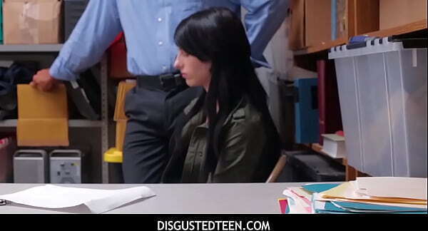 DisgustedTeen Busty teen suspect Alex Harper serve cocked officer