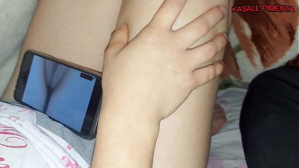 that'_s what happens when woman watches porn, pussy blinking, branquinha can'_t resist hits handjob asks fuck nice until pussy comes