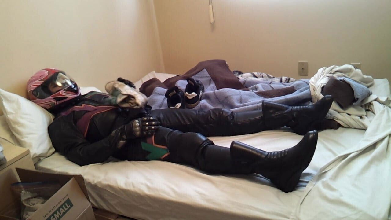 Girly Leather Bike Gear, Smelly sock in helmet, sneakers.