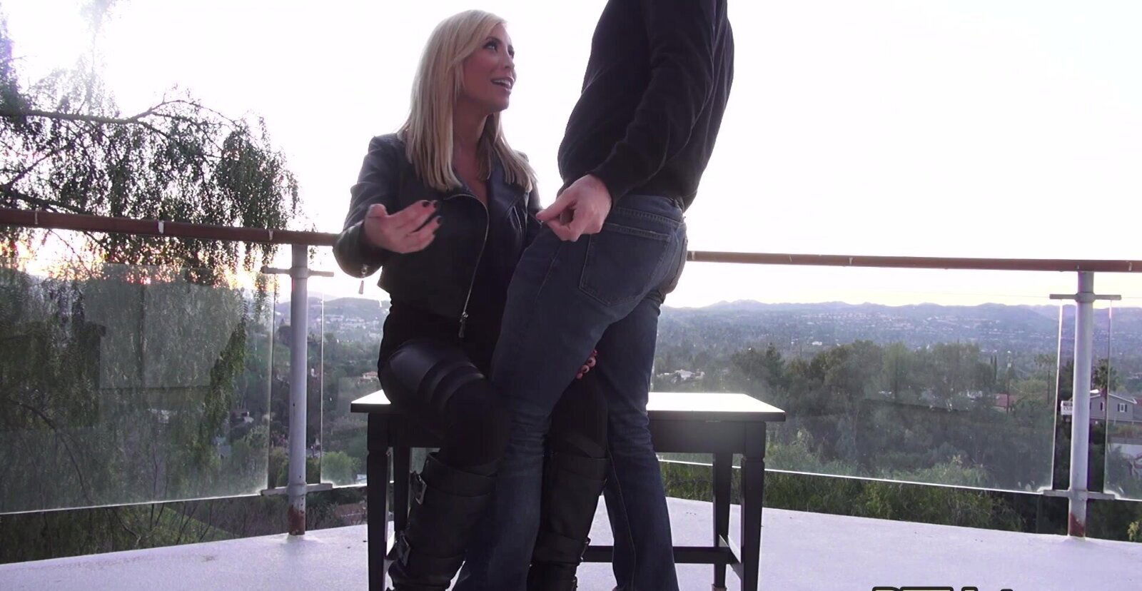 Blonde Tasha Reign enjoys during hardcore dicking sofa