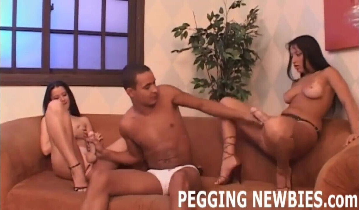 This huge plastic cock is going right up your ass