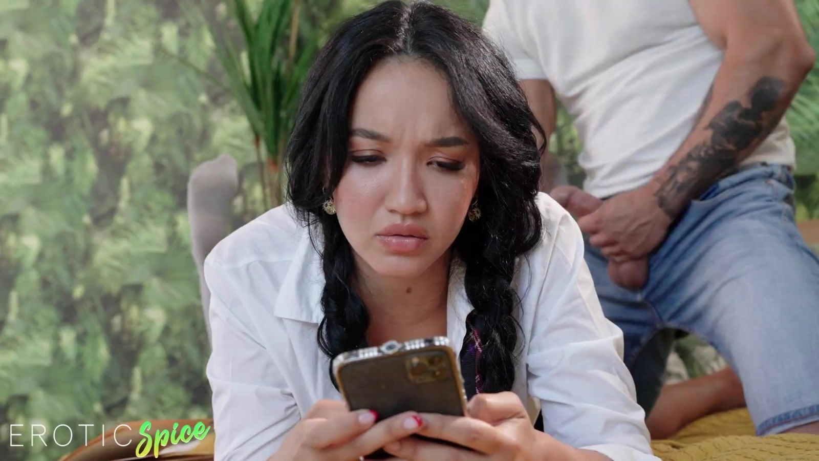 Latina Schoolgirl fingered fucked during Online Lesson