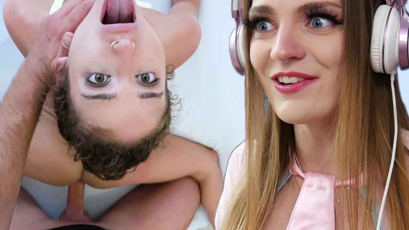 Carly Summers watches hardcore porn masturbates with