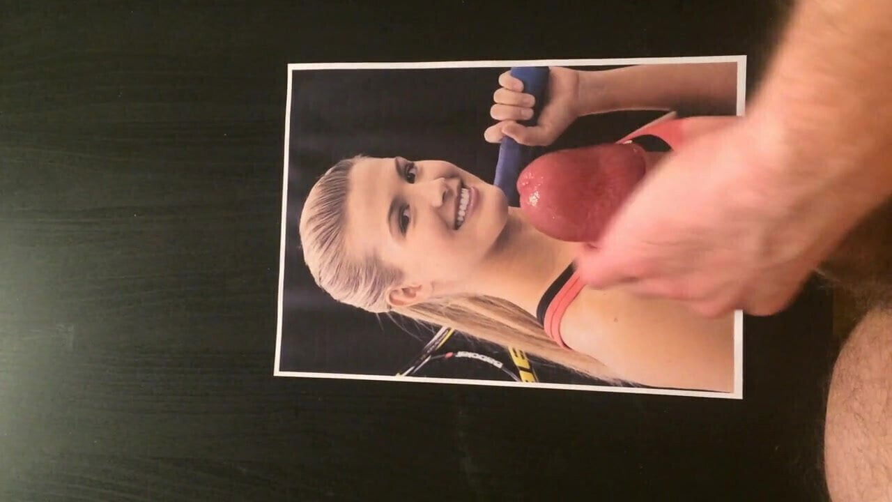 Jerking off and cumming to Eugenie Bouchard