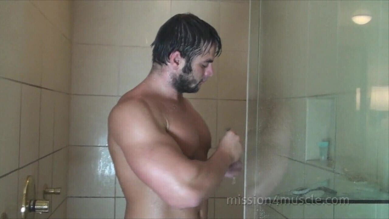 bear shaving winter coat