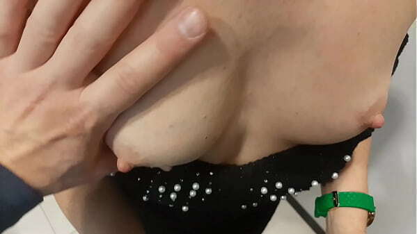 Sexy stranger asked shoot fitting room phone