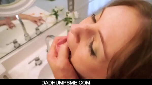 DadHumpsMe Teen Stepdaughter Brushing Teeth Fuck