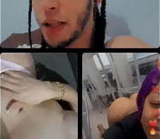 Cuero de instagram en un live desnuda