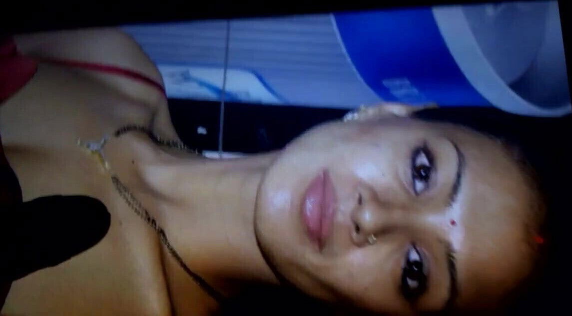 Barkha bisht face with thick cum