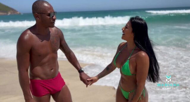 Mariana Martix fucks stranger meets beach Multisquirt Brazil
