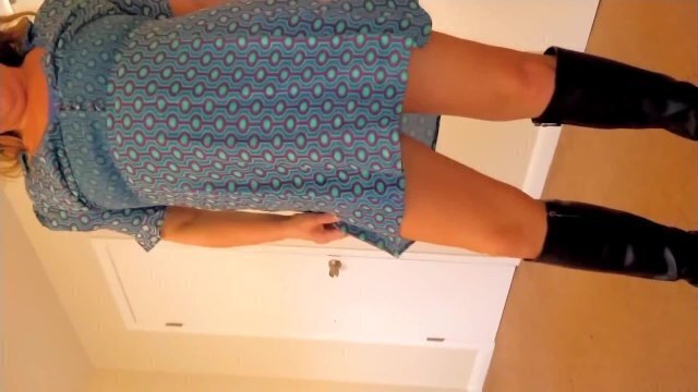 'You dress!' horny girl with very pussy gets nice cumshot