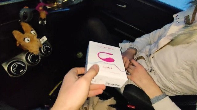 First time lush walk, remote control public, orgasm with toys Rose blue01