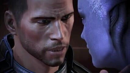 Mass Effect Romance Scenes Male Shepard