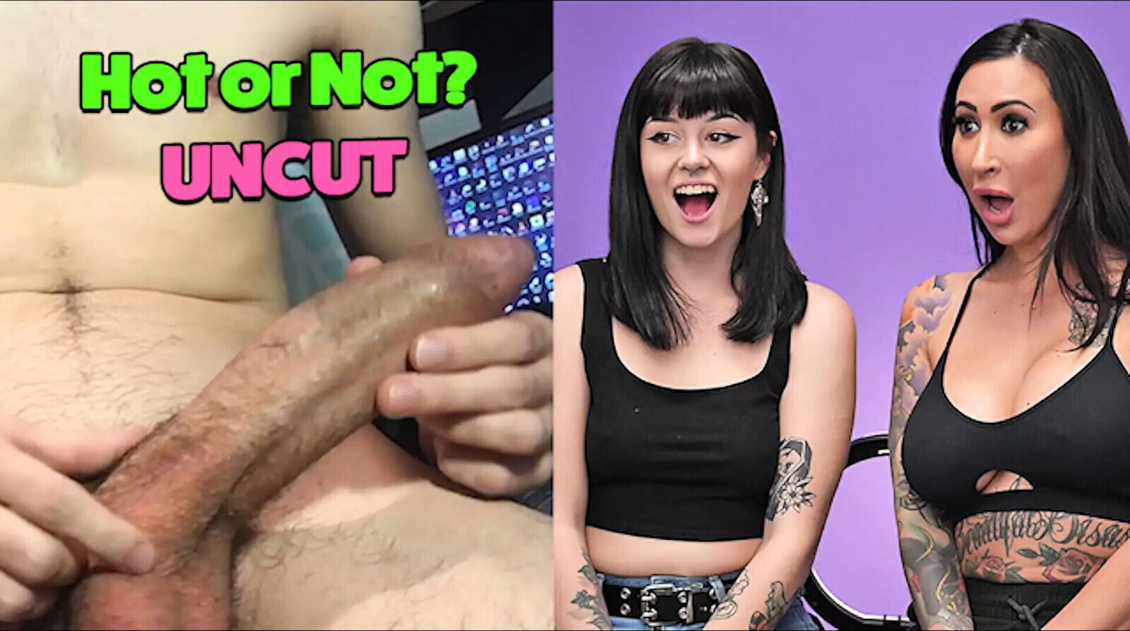 Not? Uncut Solo jerk Reaction