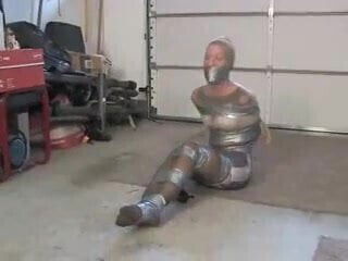 Encased in pantyhose