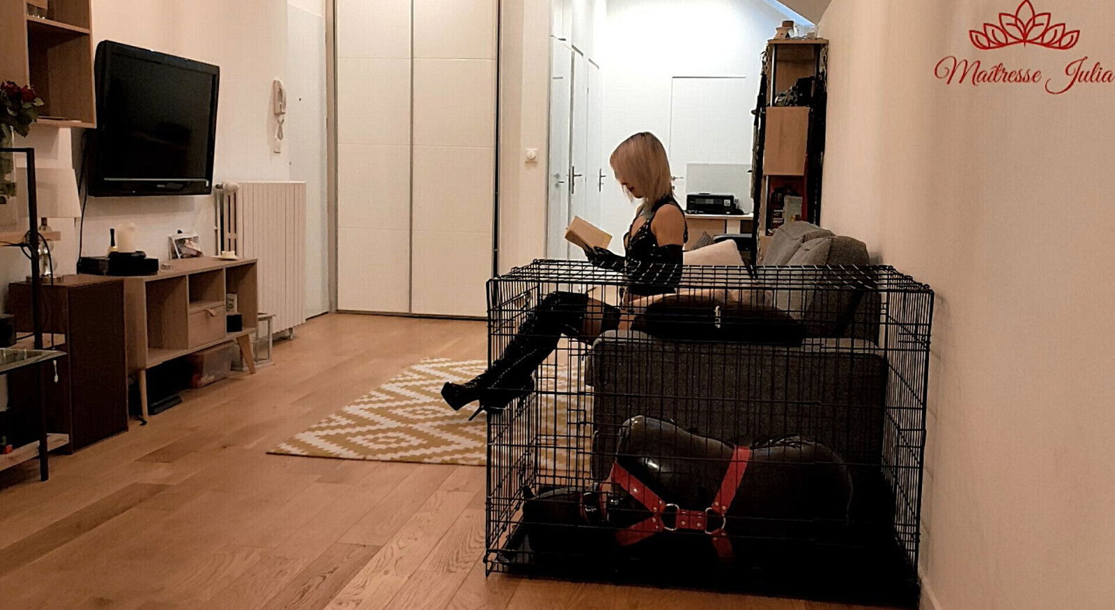 Maitresse Julia Latex Femdom Virgin Slave Gets Fucked Strapon Pegging Humiliation