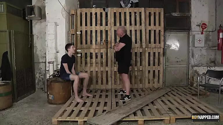 Twink Blake Harvey tied slapped Sebastian Kane