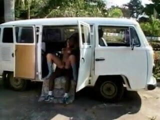 Two blacks fuck white ts