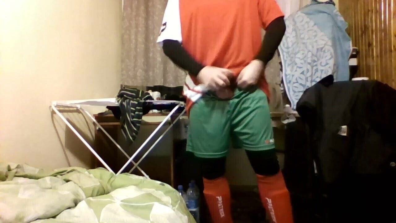 Polish soccer player relax after match #2