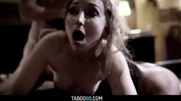 Perv couple pick teen hitchhiker Gracie Green fuck threesome