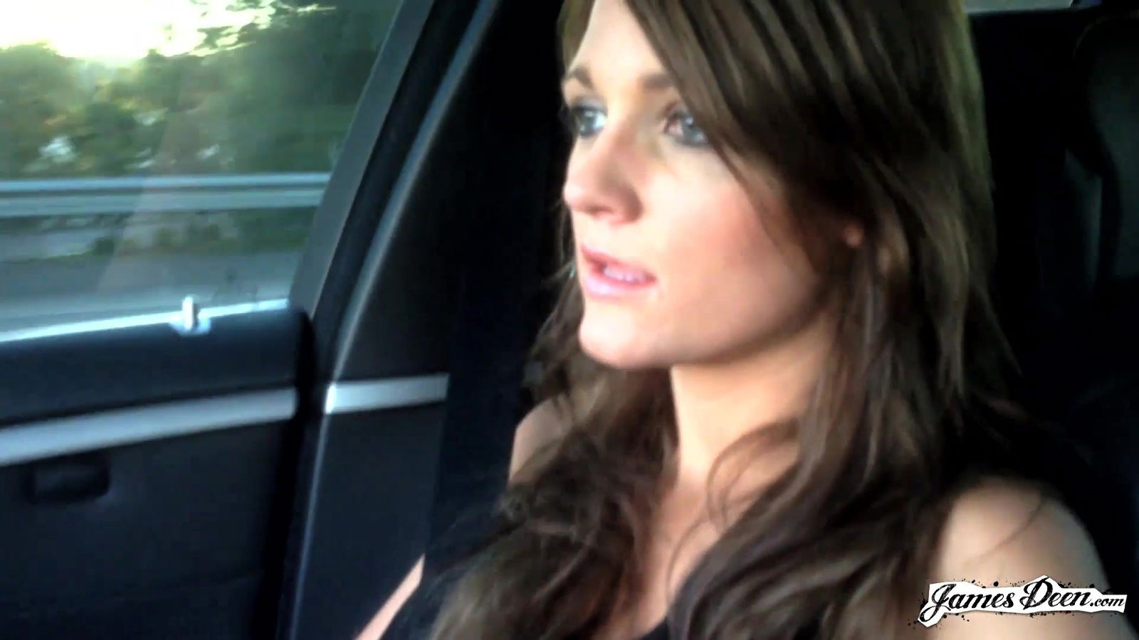 Kenzie Vaughn moans while being fingered back