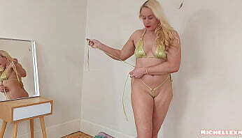 Muscle milf micro bikini haul