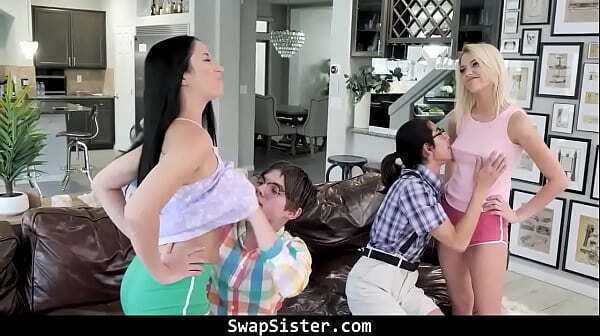Stepsisters Swap Their Stepbrothers Show Them What with Girls Feel Like