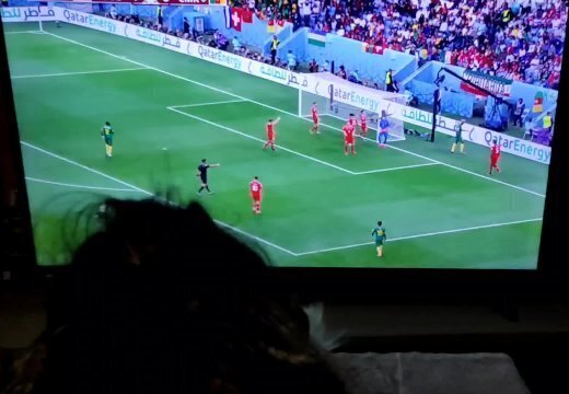Scopo a pecorina la mia amica mentre guardiamo Portogallo vs Uruguay in TV. Qatar 2022. Dialoghi Ita