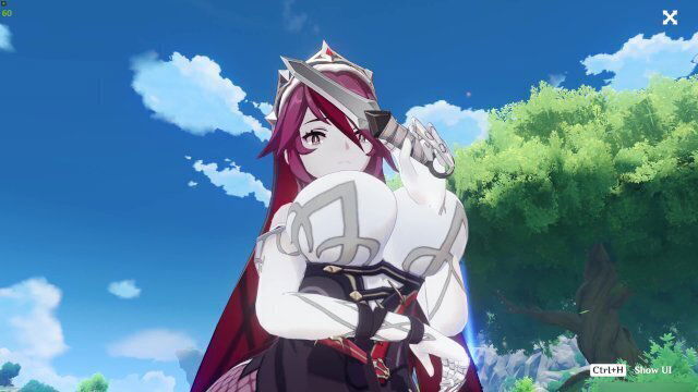 Genshin Impact Rosaria Extreme Thicc Version Tedom XCGames Showcase