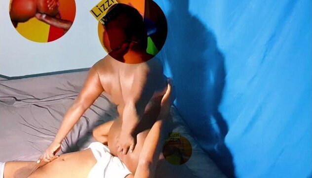 Strong body shaking face sitting reaction