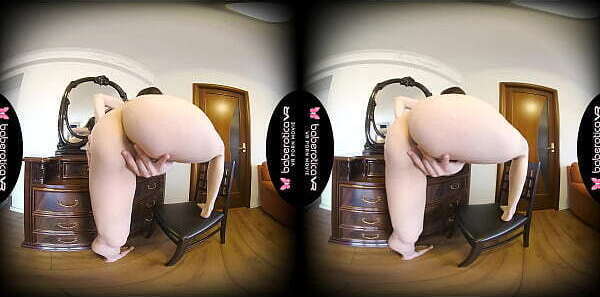 Solo brunette Milena with hairy pussy masturbates until reaches orgasm