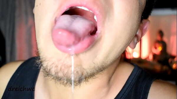Lenguas caliente mucha saliva