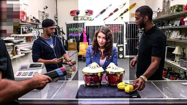 XXX PAWN - Kitty Catherine Wants To Sell Me Bongos? I'll Buy Her Pussy Instead