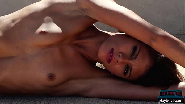 Playboy5.com petite Asian MILF model Hannah shows perfect tight body