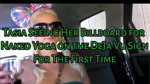 Tasia'_s First Billboard Naked Yoga