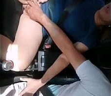 Deceived woman Request Uber service. driver takes advantage situation gives good masturbation something comfort her. Part